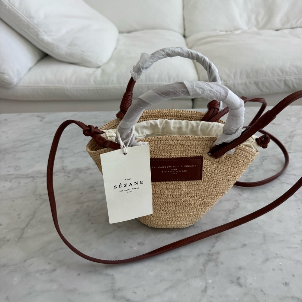 Sézane Justine Mini Basket Bag